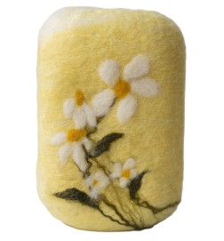 Jabón artesanal MARGARITAS oliva y lana Pécora Canarias