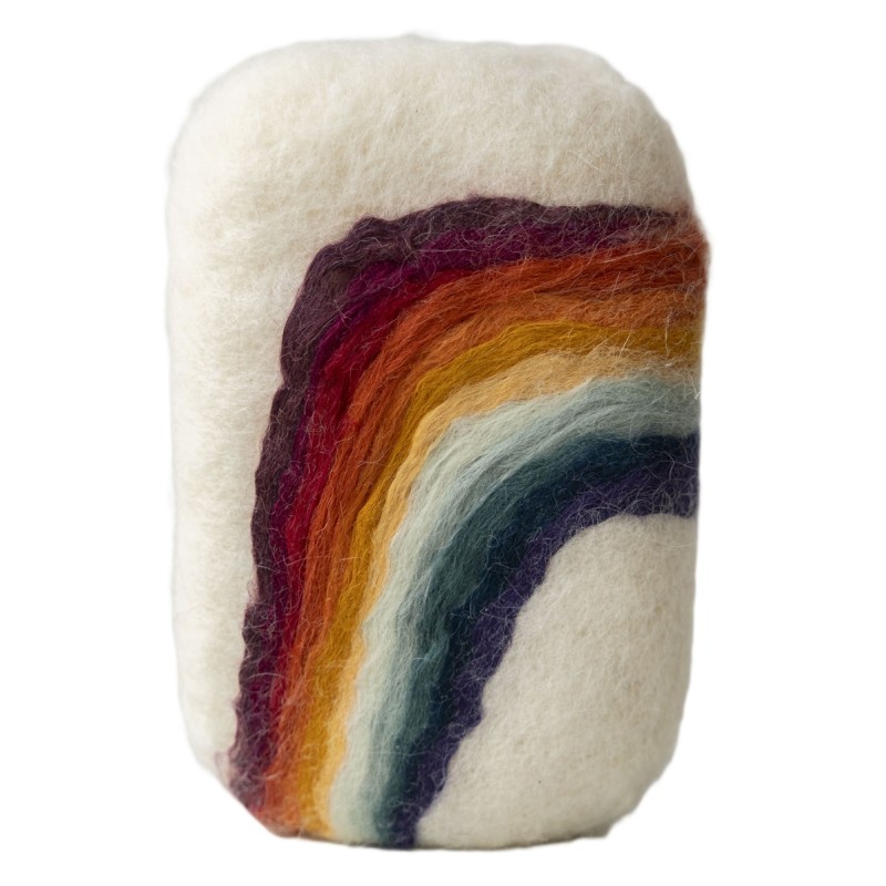 Jabón artesanal ARCOIRIS oliva y lana Pécora Canarias Jabón artesanal ARCOIRIS oliva y lana Pécora Canarias