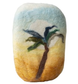 Jabón artesanal PALMERA oliva y lana Pécora Canarias