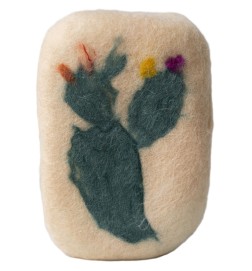 Jabón artesanal CÁCTUS oliva y lana Pécora Canarias