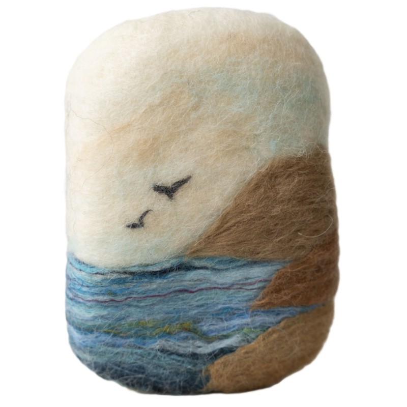 Jabón artesanal ACANTILADO oliva y lana Pécora Canarias