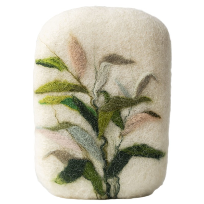 Jabón artesanal HOJAS oliva y lana Pécora Canarias