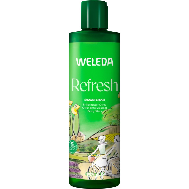 Gel de ducha cremoso Refresh Citrus Weleda 400 ml.