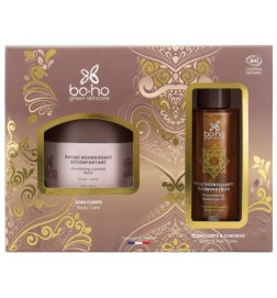 Cofre Bálsamo nutritivo + Aceite iluminador Gold Boho