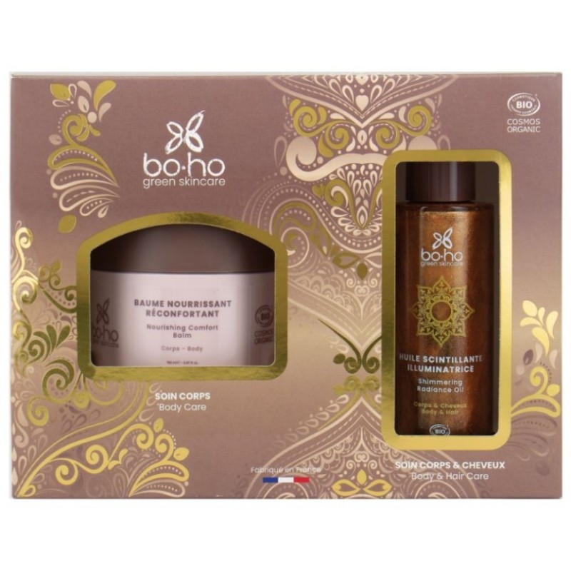 Cofre Bálsamo nutritivo + Aceite iluminador Gold Boho Cofre Bálsamo nutritivo + Aceite iluminador Gold Boho