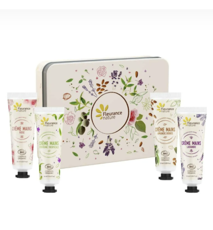 Cofre 4 cremas de manos 30 ml. Fleurance (caja Blanca)