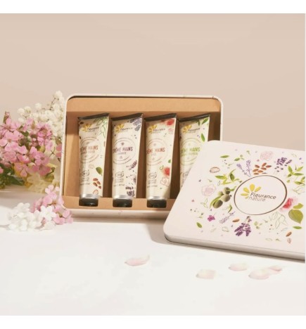 Cofre 4 cremas de manos 30 ml. Fleurance (caja Blanca)