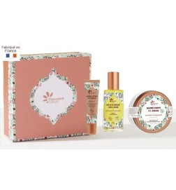 Cofre Argán: Aceite+ Bálsamo labial + Bálsamo cuerpo Fleurance