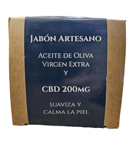 Jabón de CBD 200 mg y Aceite de Oliva Virgen Extra Di Oleo 120 gr.