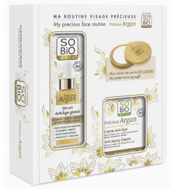 Caja Regalo Serum + Crema día argán y ácido hialurónico So Bio (4 productos)