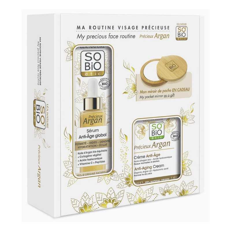 Caja Regalo Serum + Crema día argán y ácido hialurónico So Bio (4 productos)