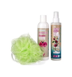 Caja Regalo Gel ducha + Agua perfumada + Esponja Greenatural