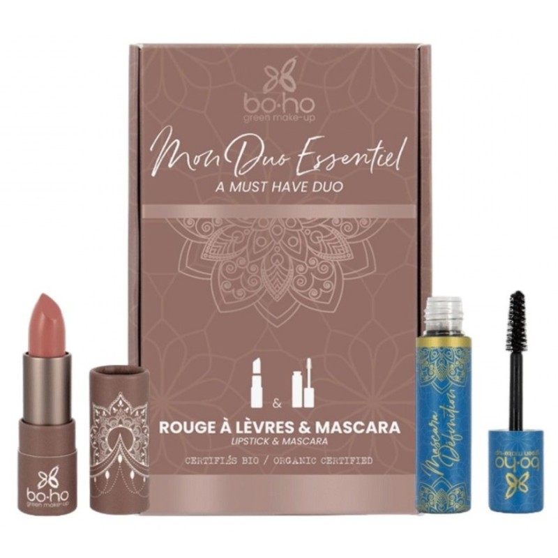 Cofre Essentials BOHO (Barra de labios + Mascara pestañas)