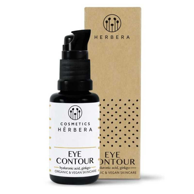 Contorno de ojos hialurónico, gingko y café Herbera 30 ml. Contorno de ojos hialurónico, gingko y café Herbera 30 ml.