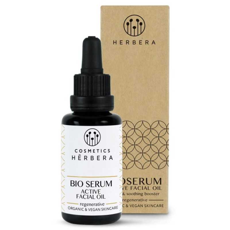 Serum aceite facial bioactivo regenerador Herbera 30 ml.