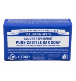 Jabón Menta Peppermint Dr. Bronner's 140 g.