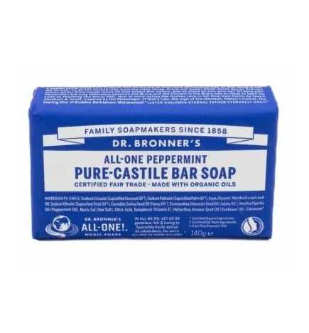 Jabón Menta Peppermint Dr. Bronner's 140 g.