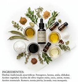 Aceite Capilar Ayurvédico – Nutrición y Fortaleza Profunda Di Oleo 30 ml.