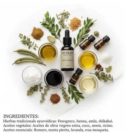 Aceite Capilar Ayurvédico – Nutrición y Fortaleza Profunda Di Oleo 30 ml.
