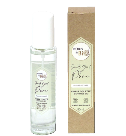 Eau De Toilette Flor de Tiaré Born To Bio 50 ml.
