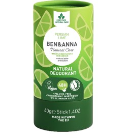 Desodorante sólido stick Persian Lime Ben & Anna 40 g.