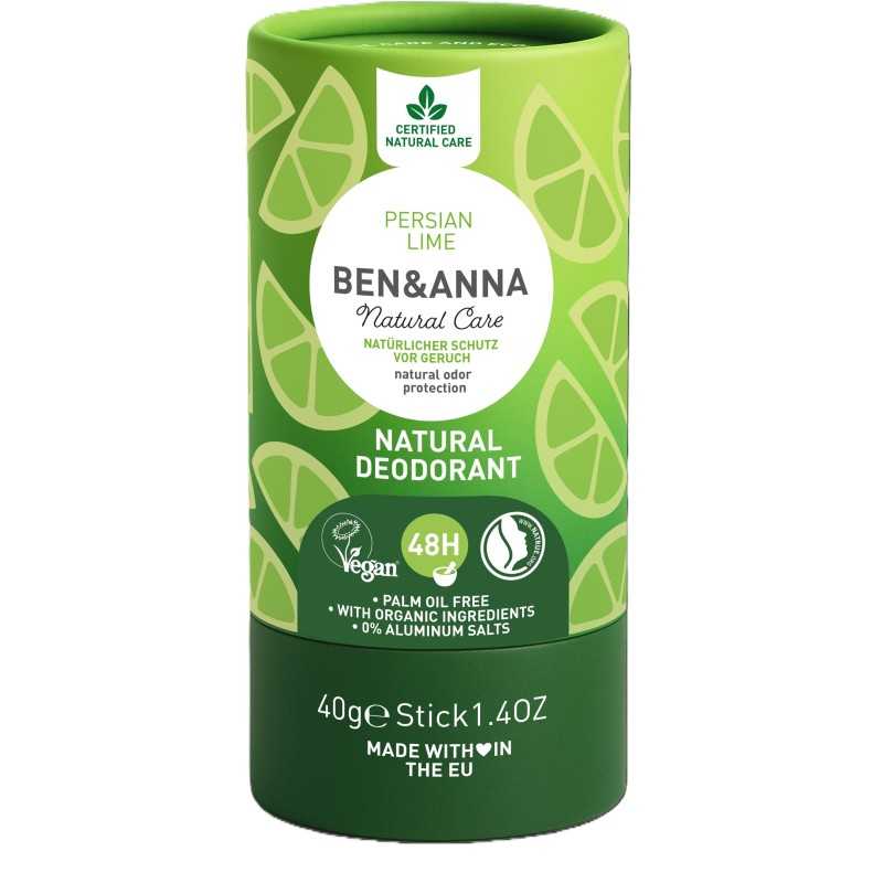 Desodorante sólido stick Persian Lime Ben & Anna 40 g.