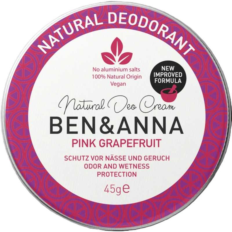 Desodorante crema Pink Grapefruit Ben & Anna 45 g.