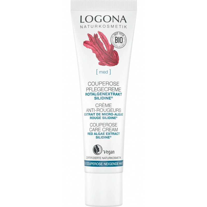 Crema facial especial Cuperosis Alga Roja Logona 30 ml.