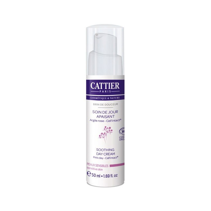 Crema de día calmante piel sensible Cattier 50 ml.