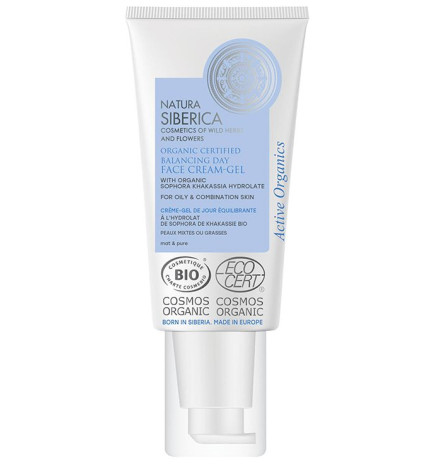 Cremigel facial equilibrante Natura Siberica (piel mixta/grasa) 50 ml.