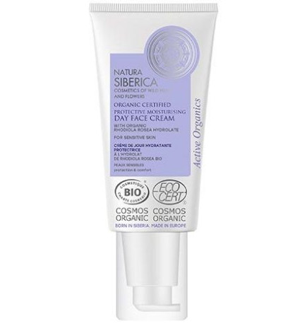 Crema de día hidratante y protectora Natura Siberica (piel sensible) 50 ml.