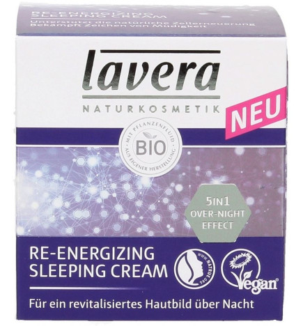 Crema reparadora nocturna Lavera Reenergizing Sleeping Cream 50 ml.