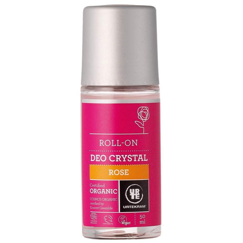 Desodorante roll-on Rosa Urtekram 50 ml.