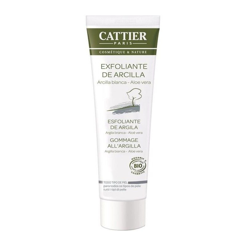 Exfoliante facial arcilla blanca Cattier 100 ml.