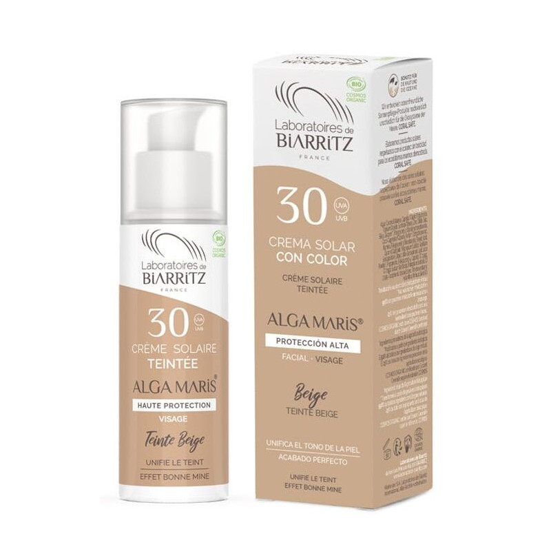 Crema facial SPF30 color Beige Alga Maris 50 ml.