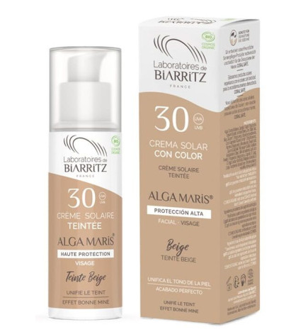 Crema facial SPF30 color Beige Alga Maris 50 ml.