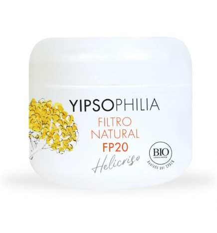 Filtro solar Yipsophilia SPF20 tarrito 30 ml.