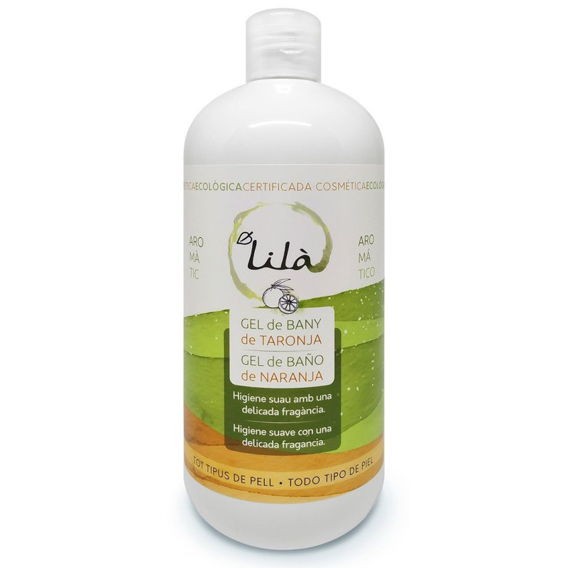 Gel baño/ducha naranja Lila 500 ml.