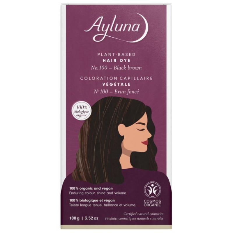 Colorante vegetal 100 Castaño Oscuro Ayluna 100 g.