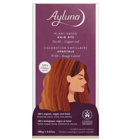 Colorante vegetal 40 Rojo cobrizo Ayluna 100 g.