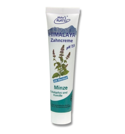 Dentífrico Menta, Eucalipto, Manzanilla y Sal de Himalaya 75 ml.