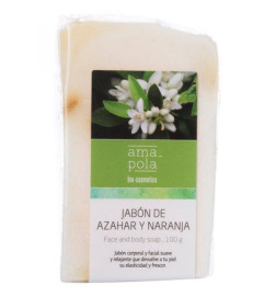 Jabón artesanal de Azahar y Naranja Amapola Biocosmetics 100 g.