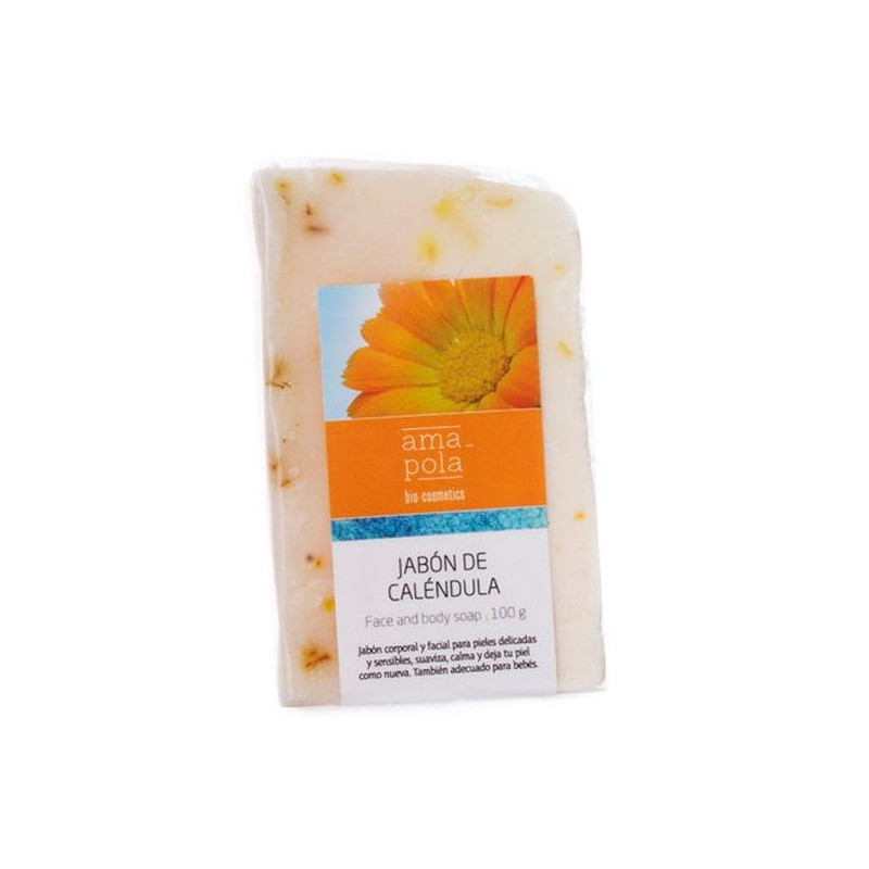 Jabón artesanal de Caléndula Amapola Biocosmetics 100 g.