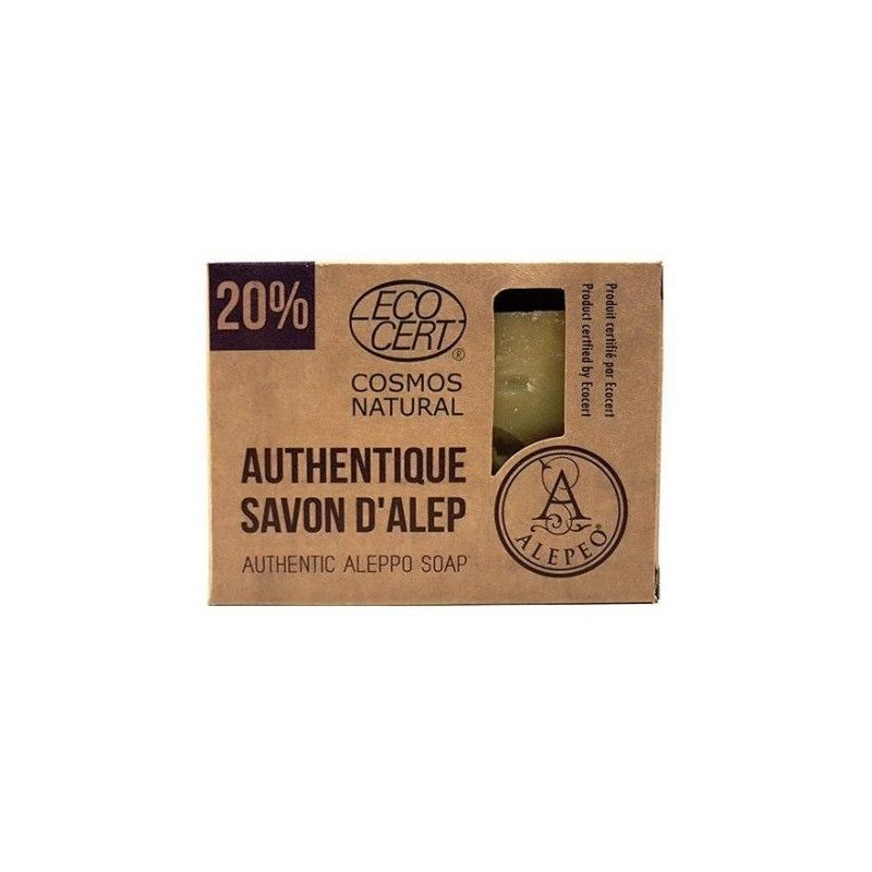 Jabón de Alepo natural 200 grs. al 20% de aceite de laurel