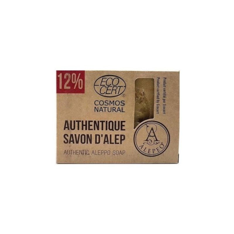 Jabón de Alepo natural 200 grs. al 12% de aceite de laurel