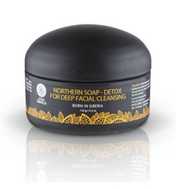 Jabón negro nórdico detox Natura Siberica 120 ml.