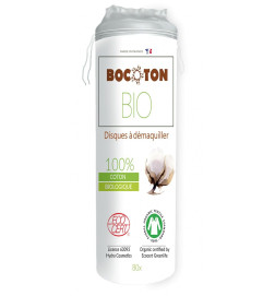 Discos algodón ecológico Bocoton 80 uds.