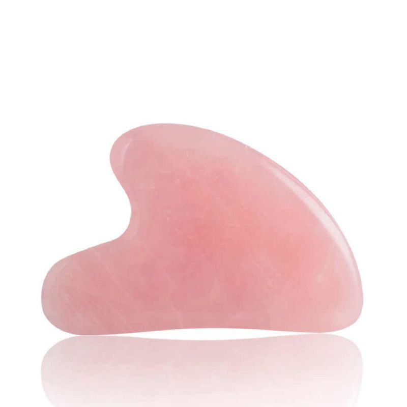 Piedra Gua-Sha de cuarzo rosa