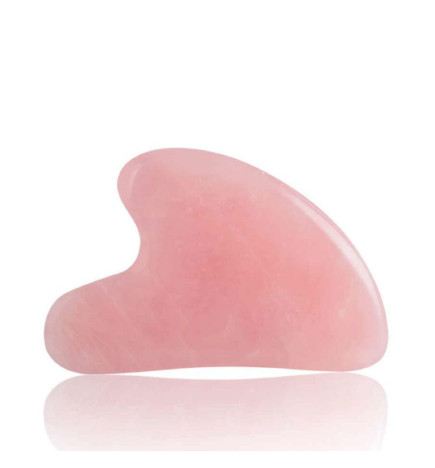 Piedra Gua-Sha de cuarzo rosa